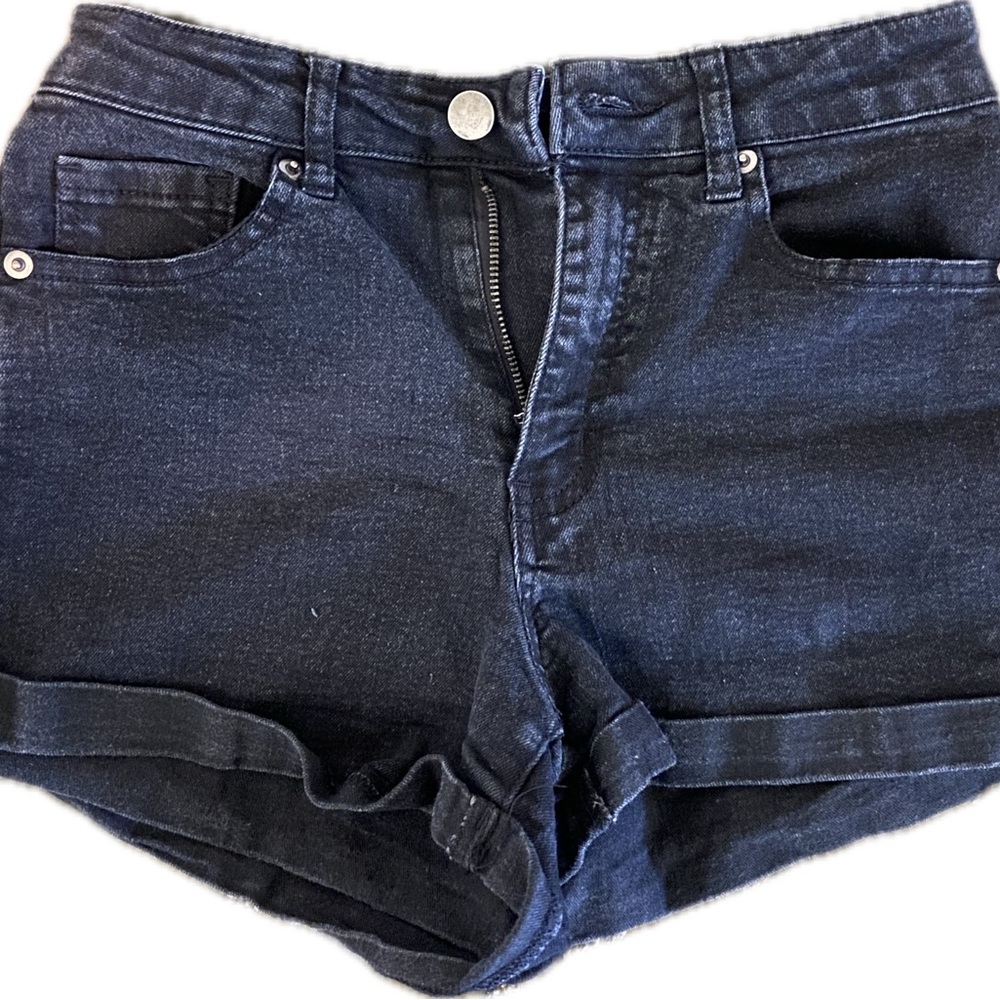 Black Denim Women's Shorts